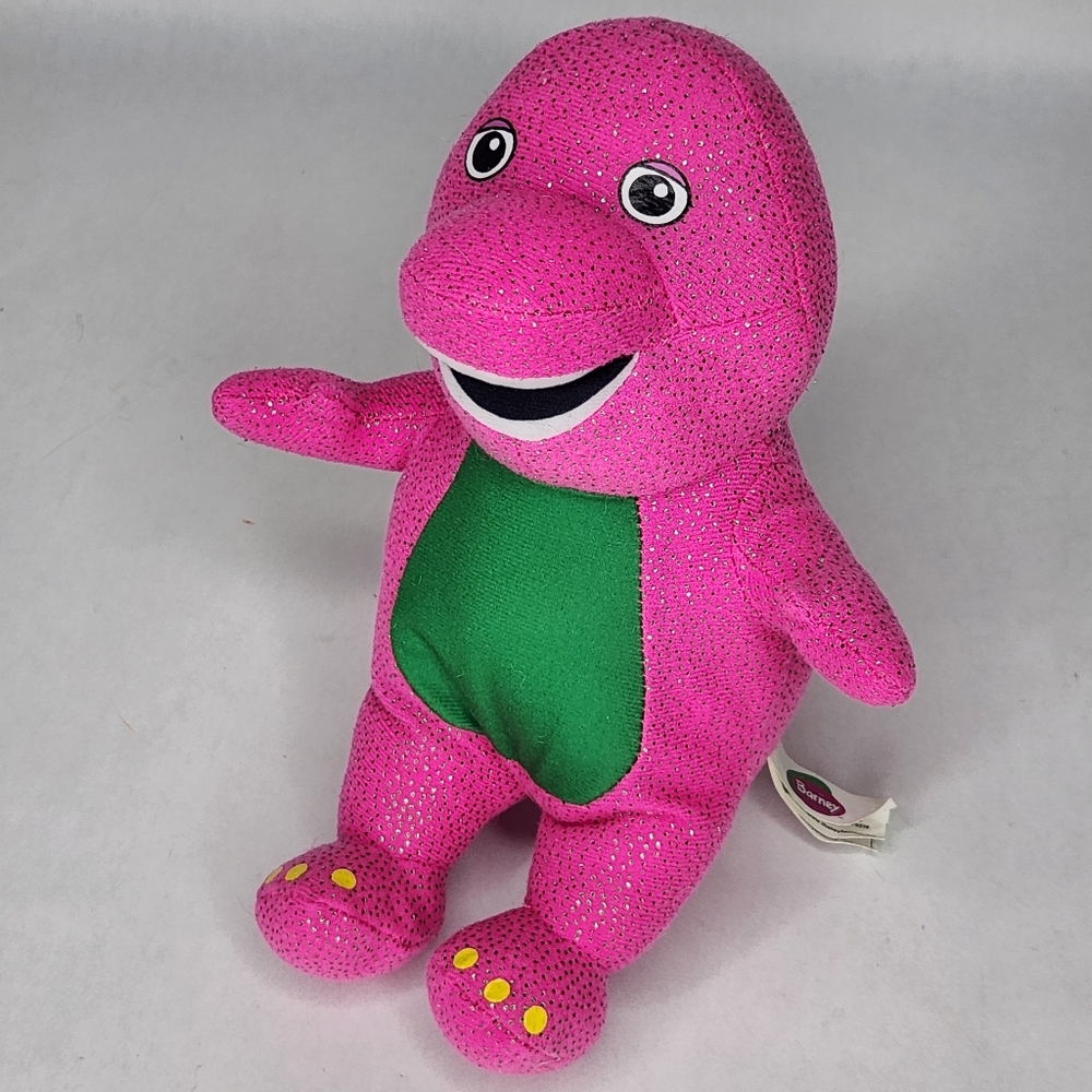 Sparkly Barney Plush Toy
